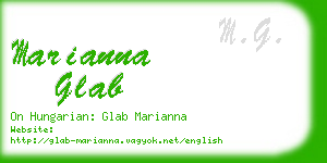 marianna glab business card